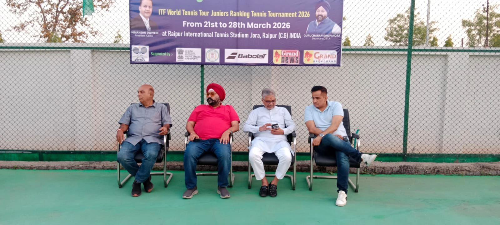 J30 रायपुर आईटीएफ जूनियर टेनिस टूर्नामेंट का भव्य शुभारंभ, 128 खिलाड़ी दिखाएंगे दमखम