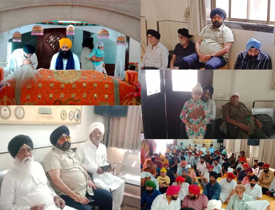 बैसाखी पर्व पर गुरुचरण सिंह होरा ने टेका माथा